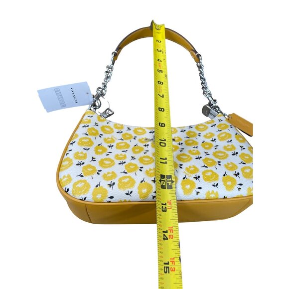 Coach Floral PT Teri yeloow Shoulder handbag SKU 9123 - Picture 3 of 16